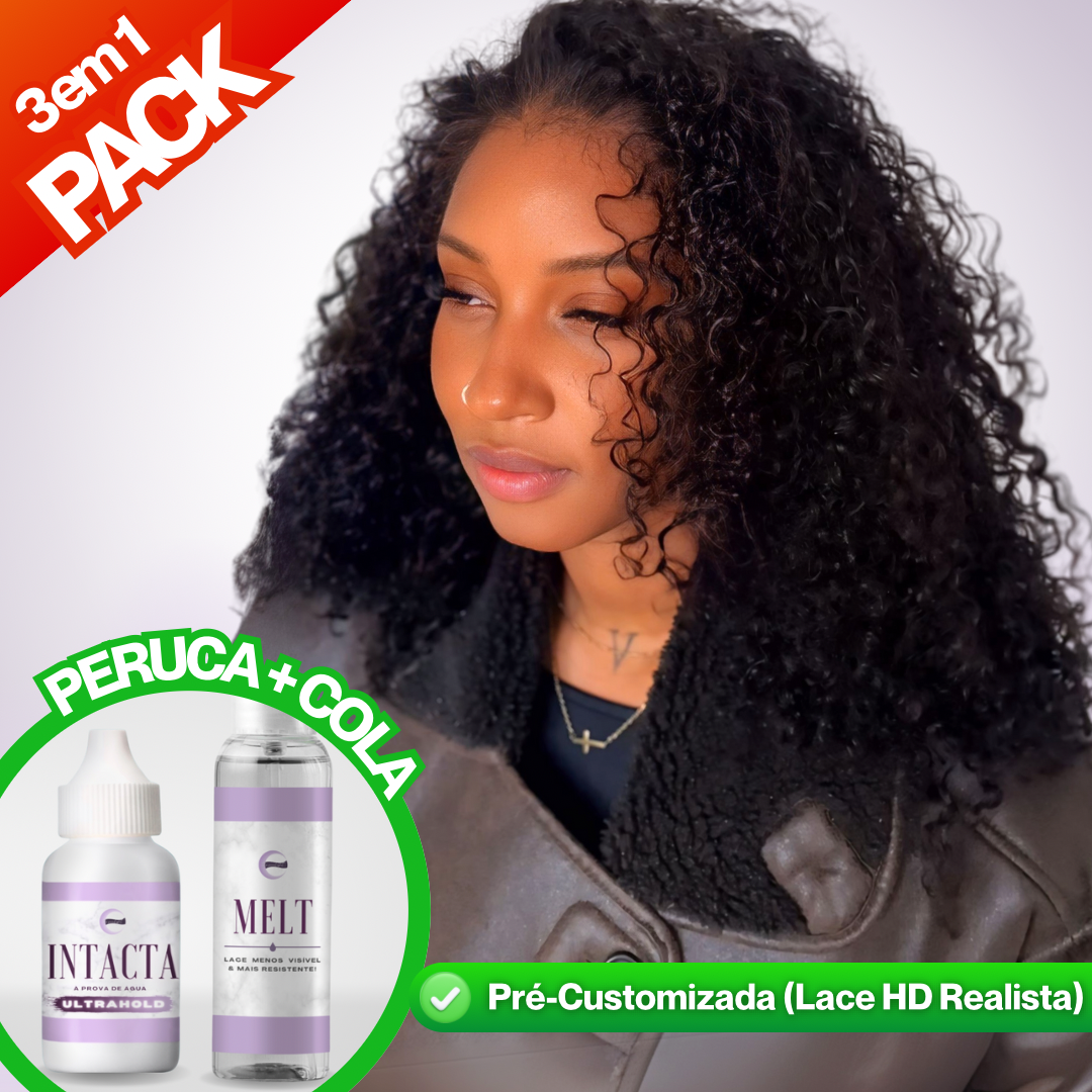 2 em 1: Peruca + Kit // Spanish Curl Wig + Cola & Melt